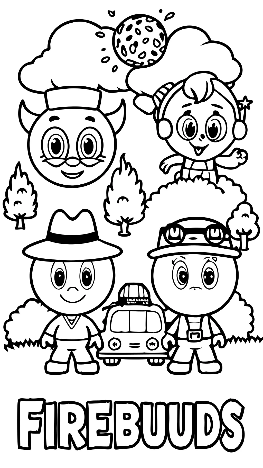 firebuds coloring pages